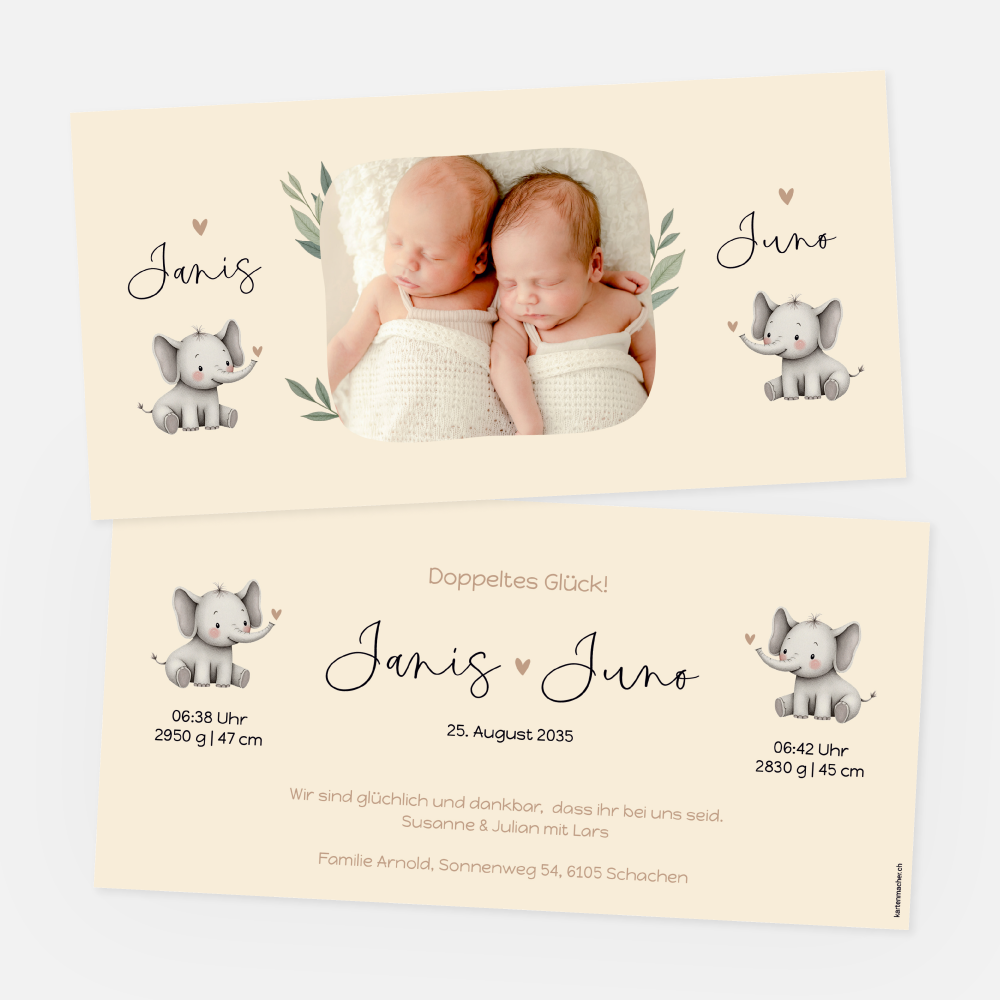 Geburtskarte Juno