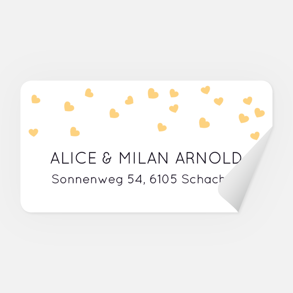 Absenderaufkleber Alice-Milan