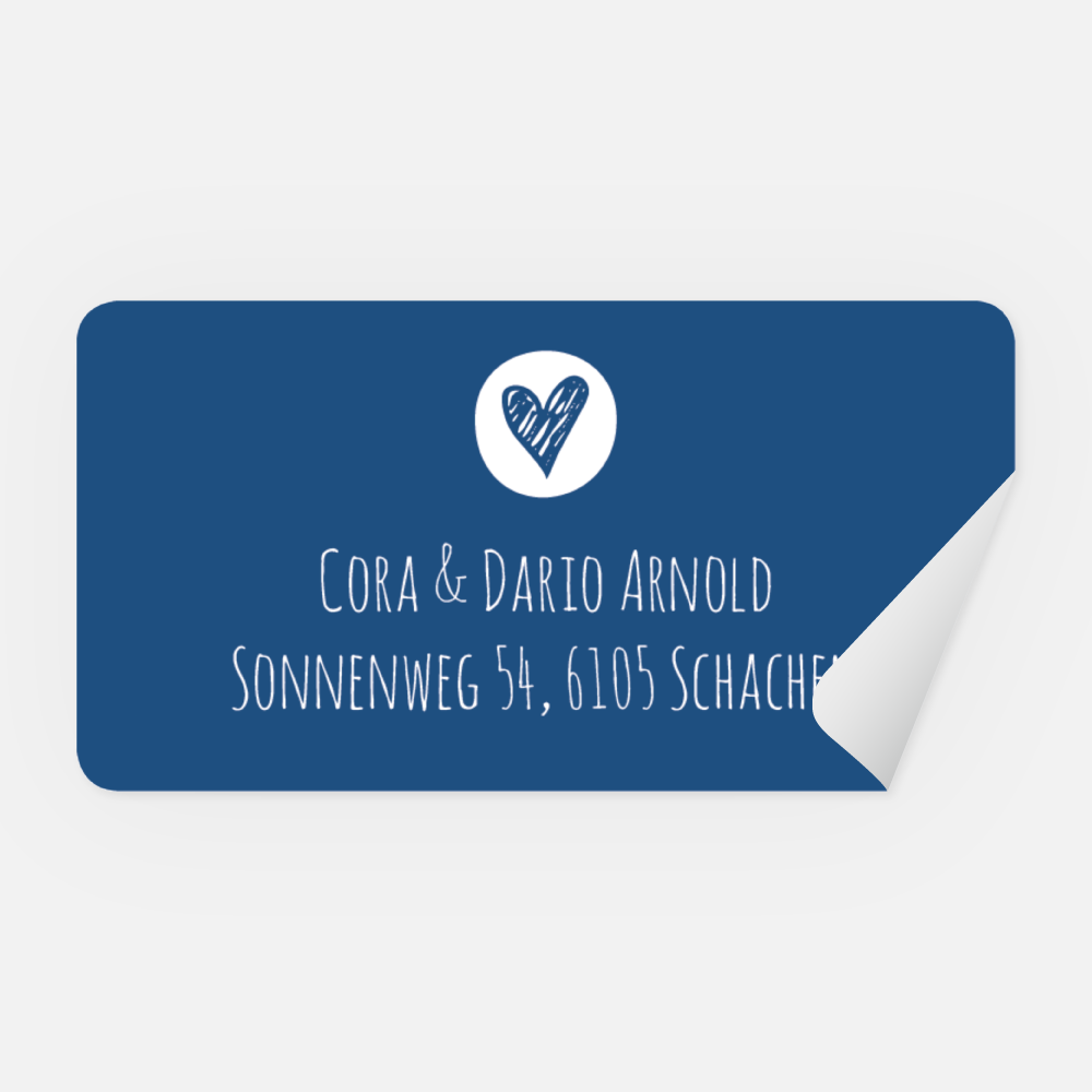 Absenderaufkleber Cora-Dario