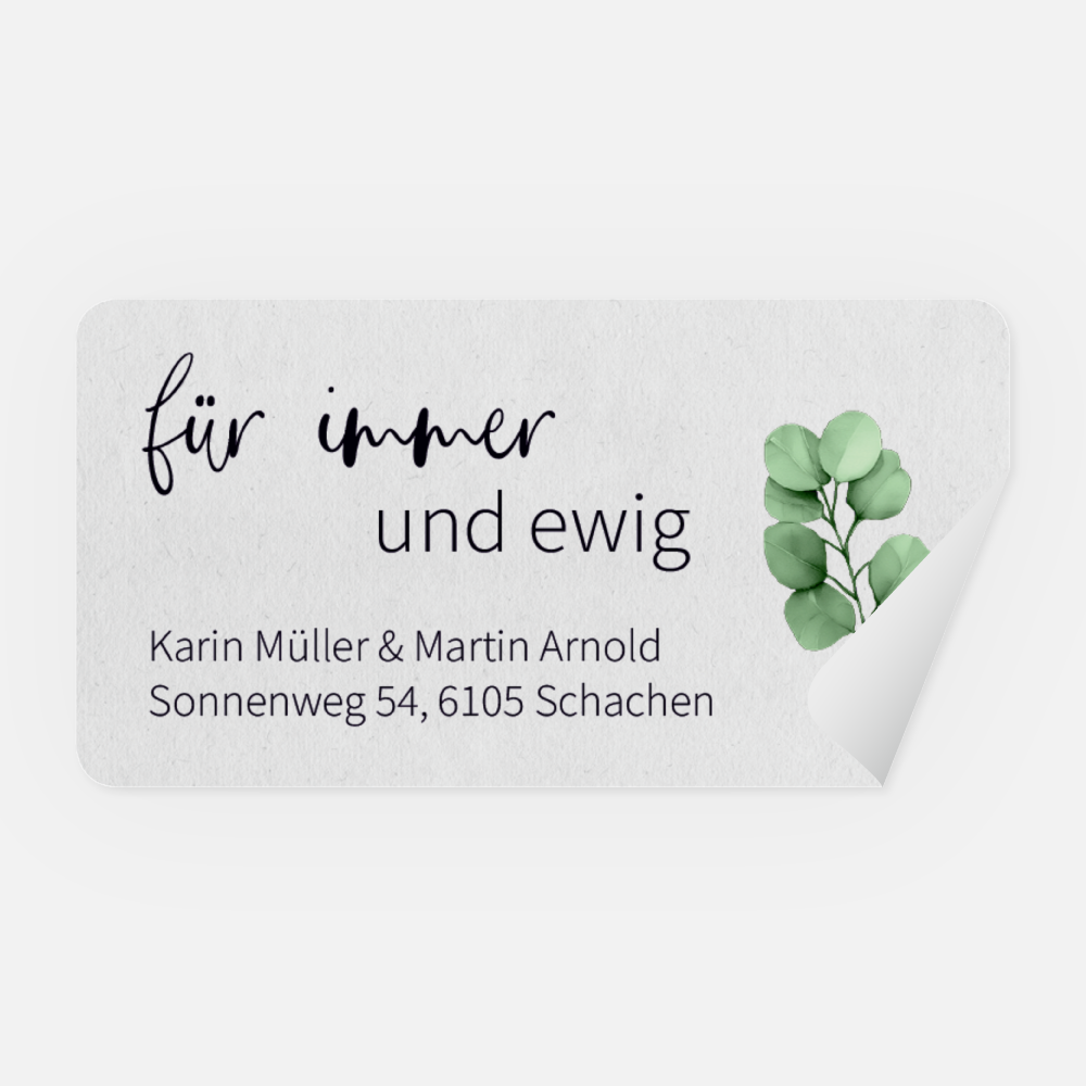 Absenderaufkleber, 65x34