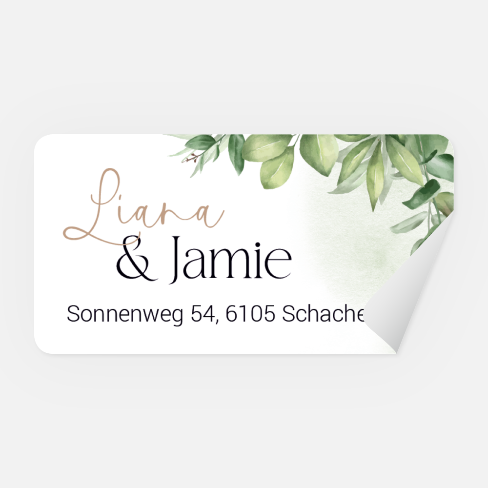 Absenderaufkleber, 65x34