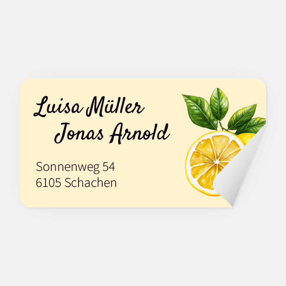 Absenderaufkleber Luisa-Jonas