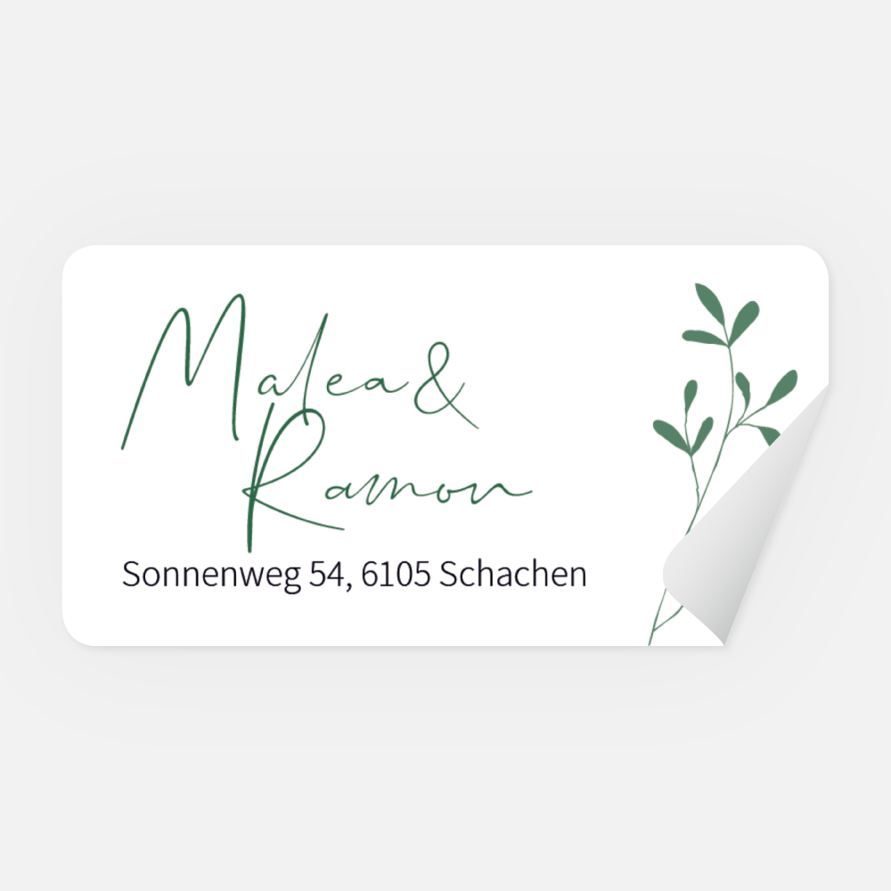 Absenderaufkleber Malea-Ramon