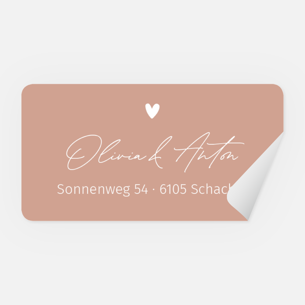 Absenderaufkleber Olivia-Anton