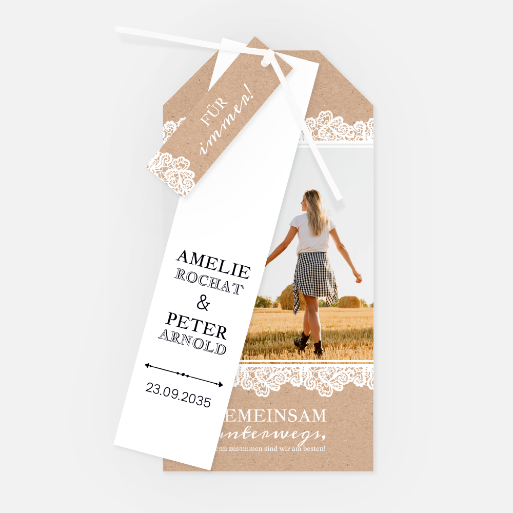 Hochzeitskarte Amelie-Peter