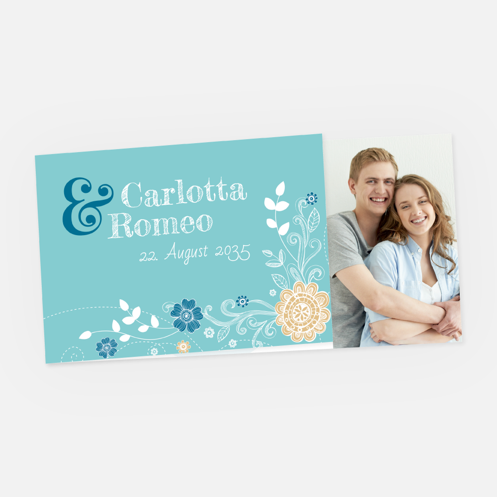 Hochzeitskarte Carlotta-Romeo