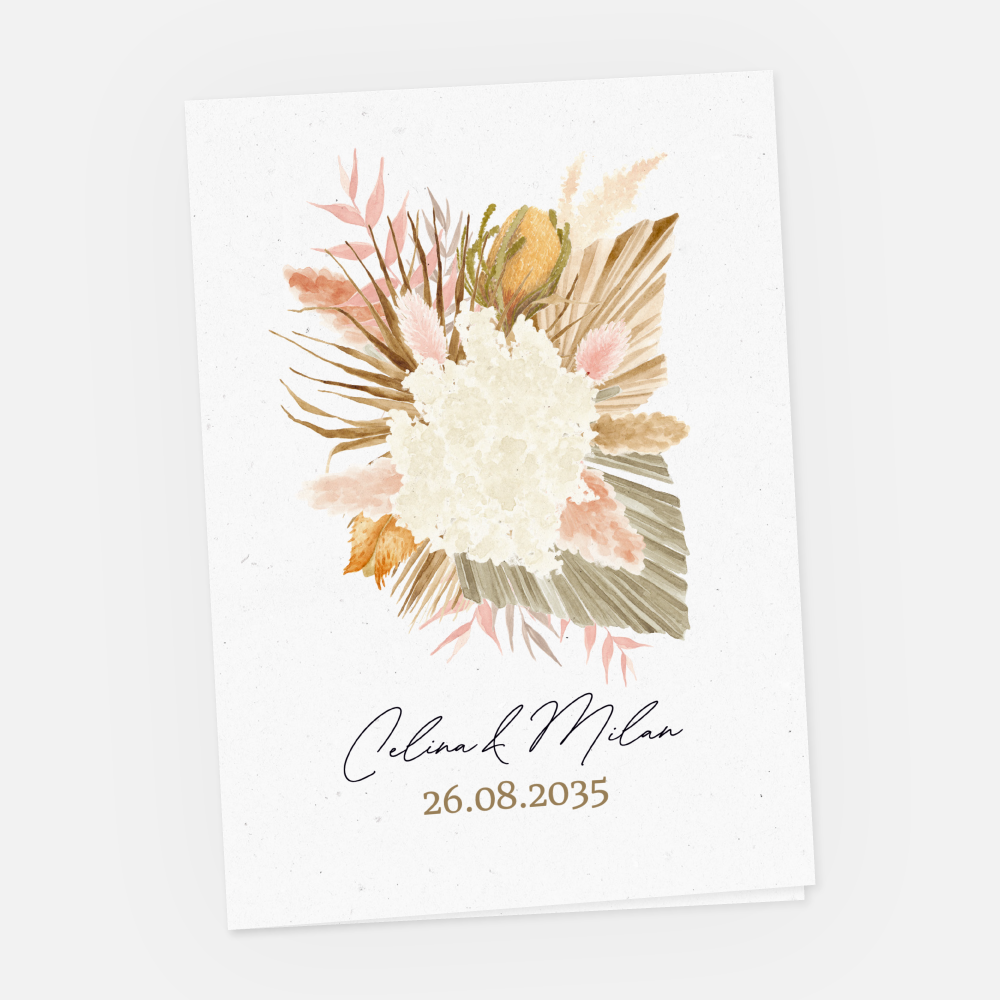 Hochzeitskarte Celina-Milan