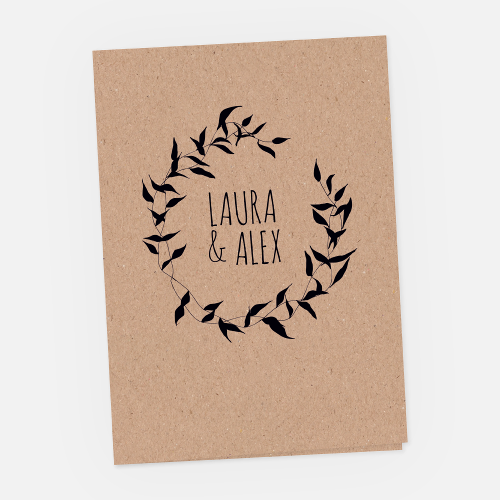 Hochzeitskarte Laura-Alex