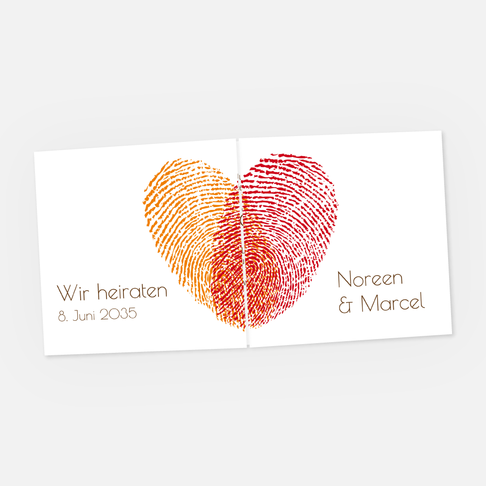 Hochzeitskarte Noreen-Marcel