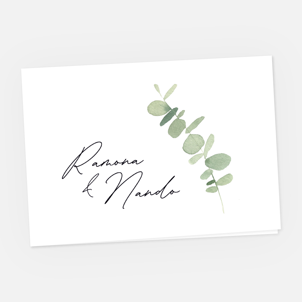Hochzeitskarte Ramona-Nando