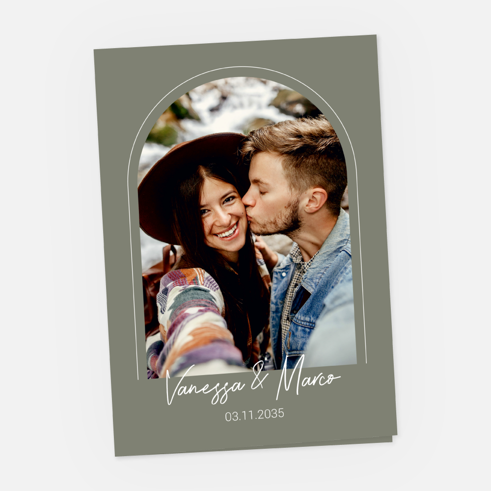 Hochzeitskarte Vanessa-Marco