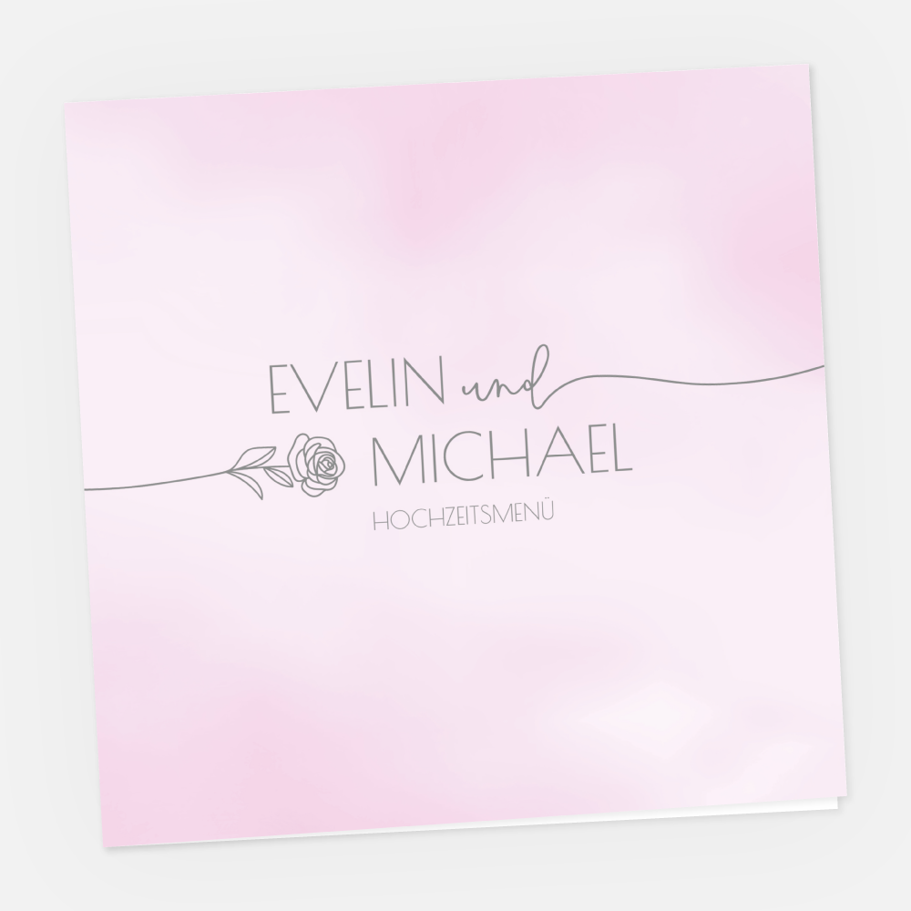 Menükarte Evelin-Michael