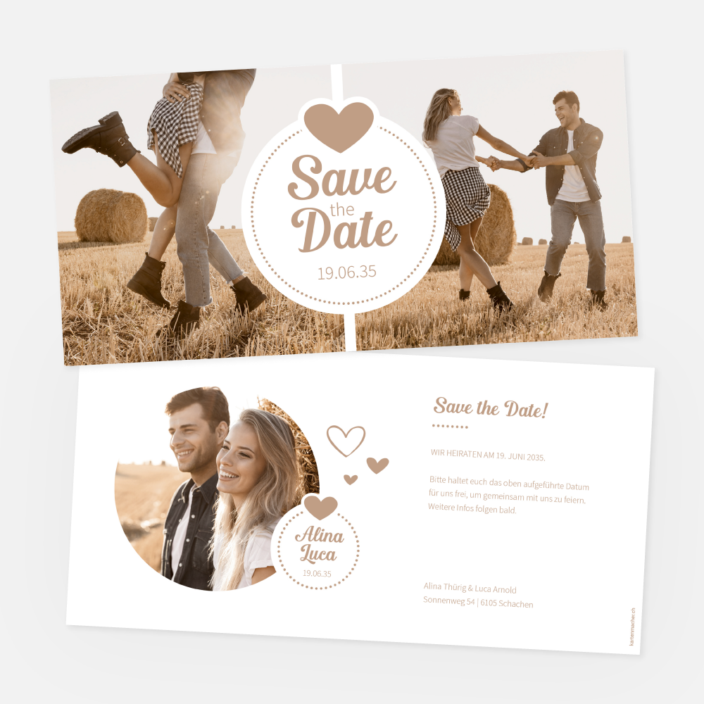 Save-the-Date Karte Alina-Luca