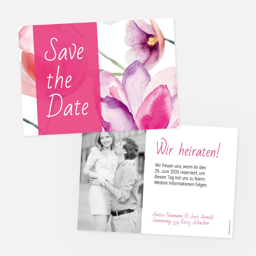 Save-the-Date Karte Amira-Joris