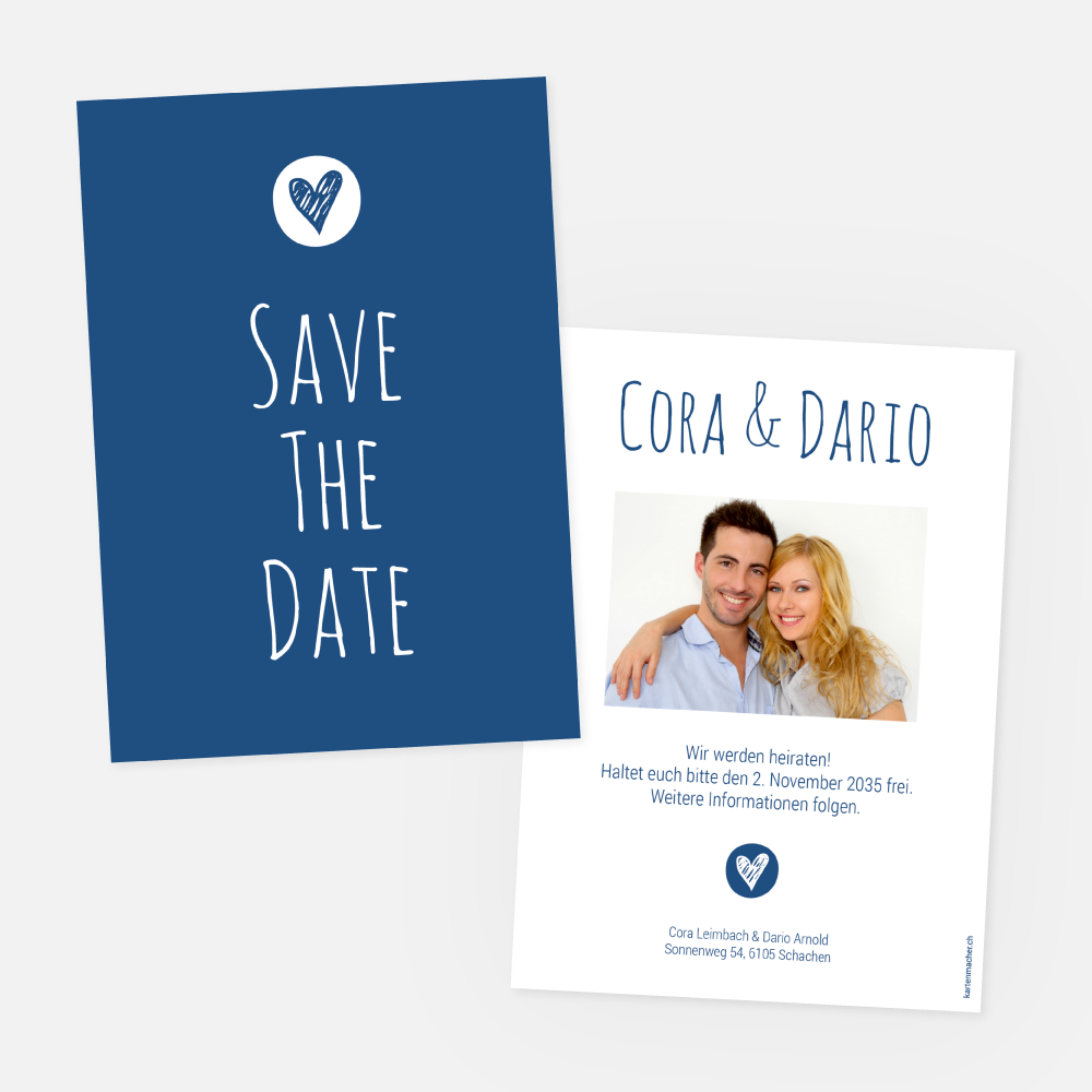 Save-the-Date Karte Cora-Dario