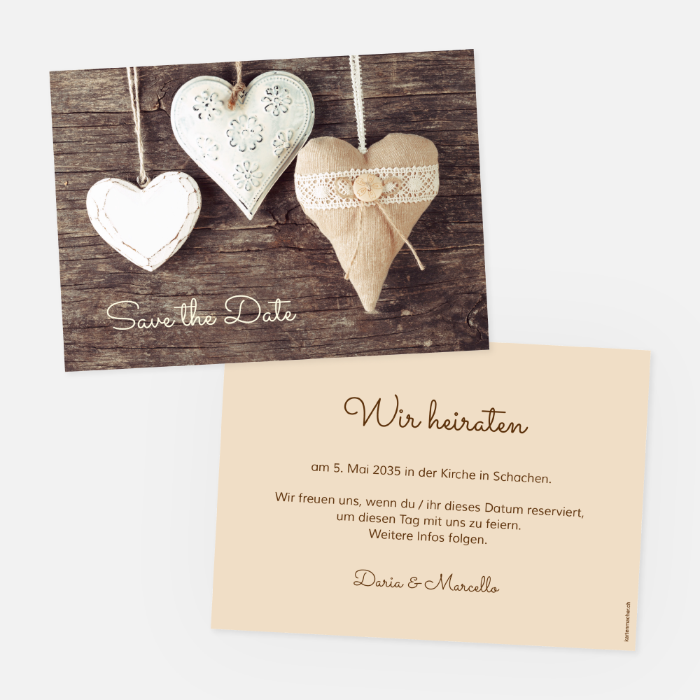 Save-the-Date Karte Daria-Marcello