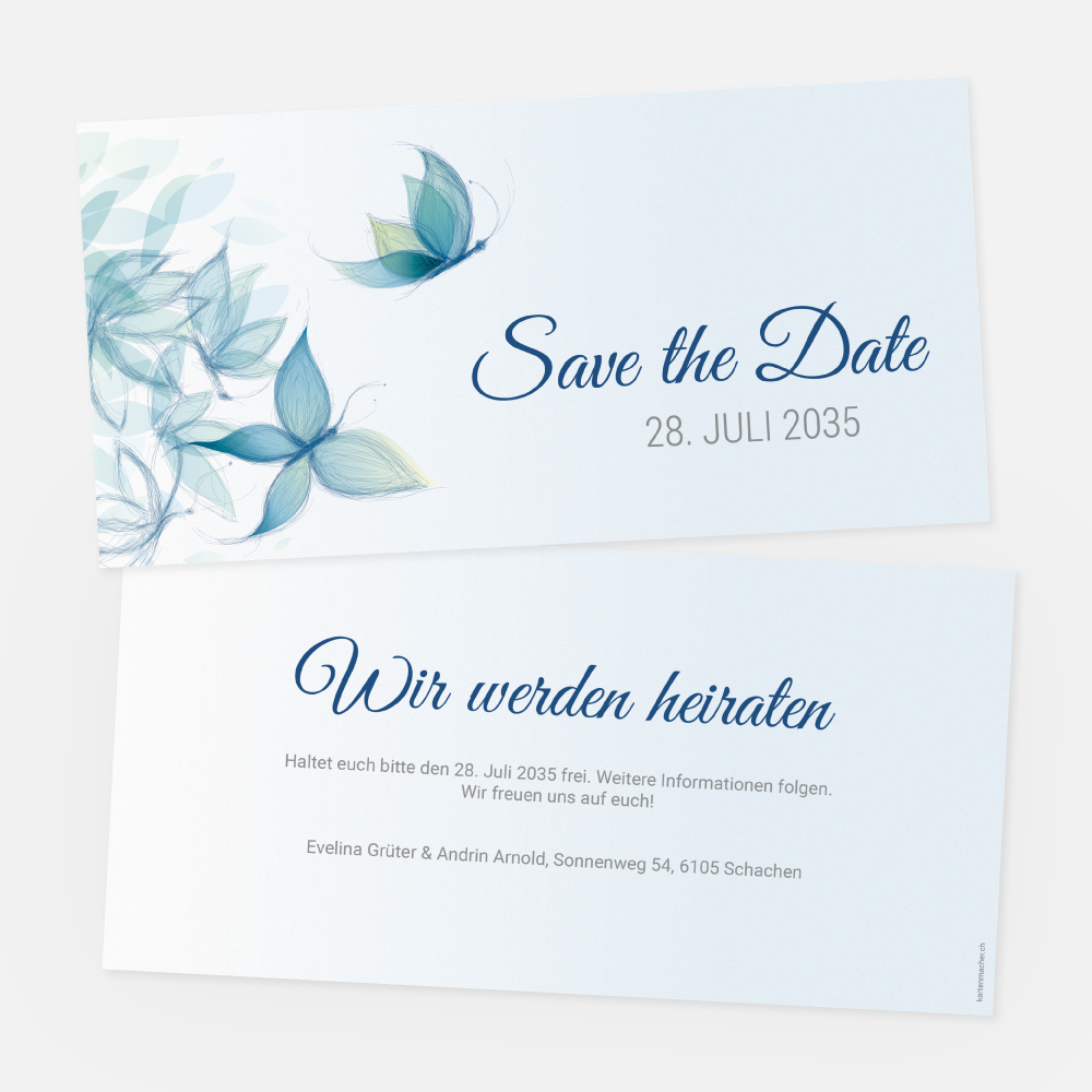 Save-the-Date Karte Evelina-Andrin