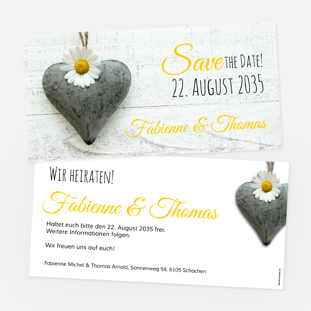 Save-the-Date Karte Fabienne-Thomas