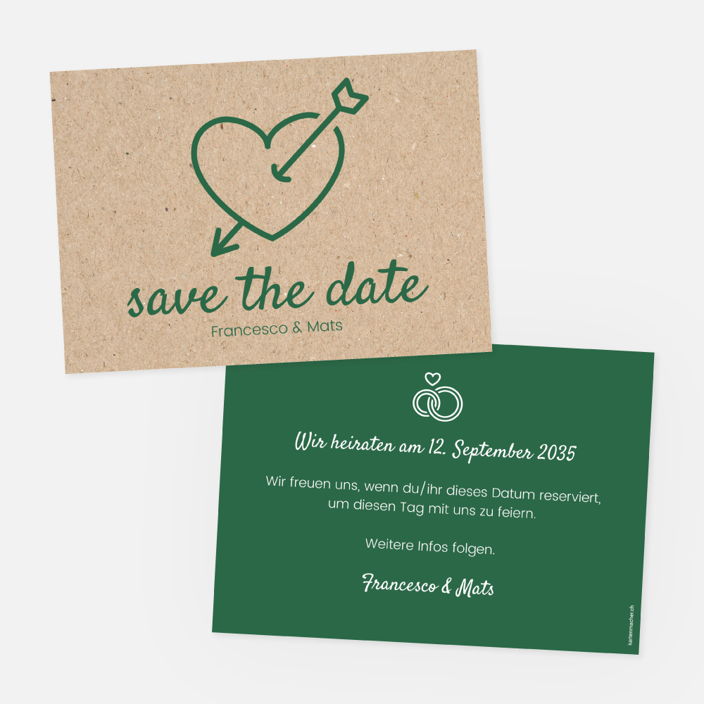 Save-the-Date Karte Francesco-Mats