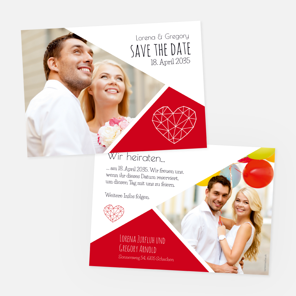 Save-the-Date Karte Lorena-Gregory