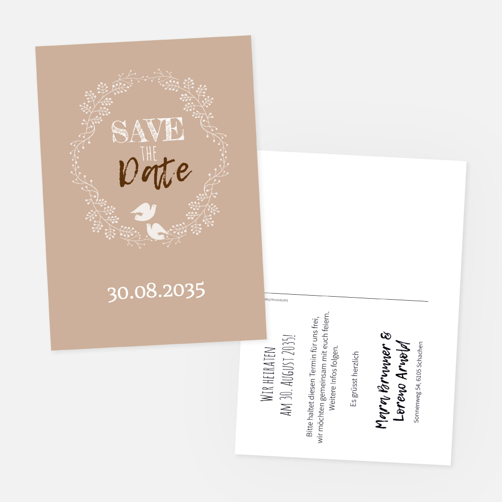 Save-the-Date Karte Mara-Loreno