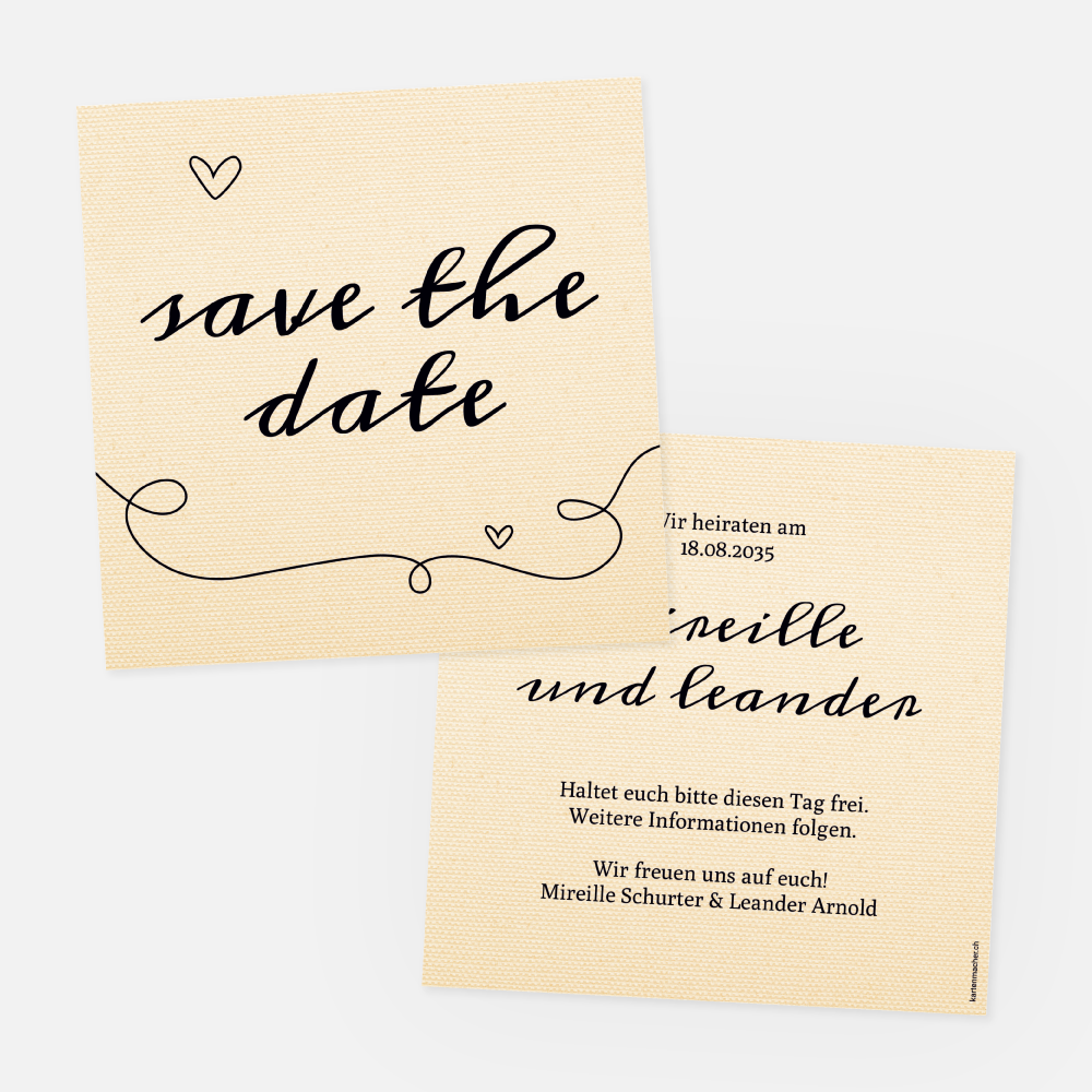 Save-the-Date Karte Mireille-Leander