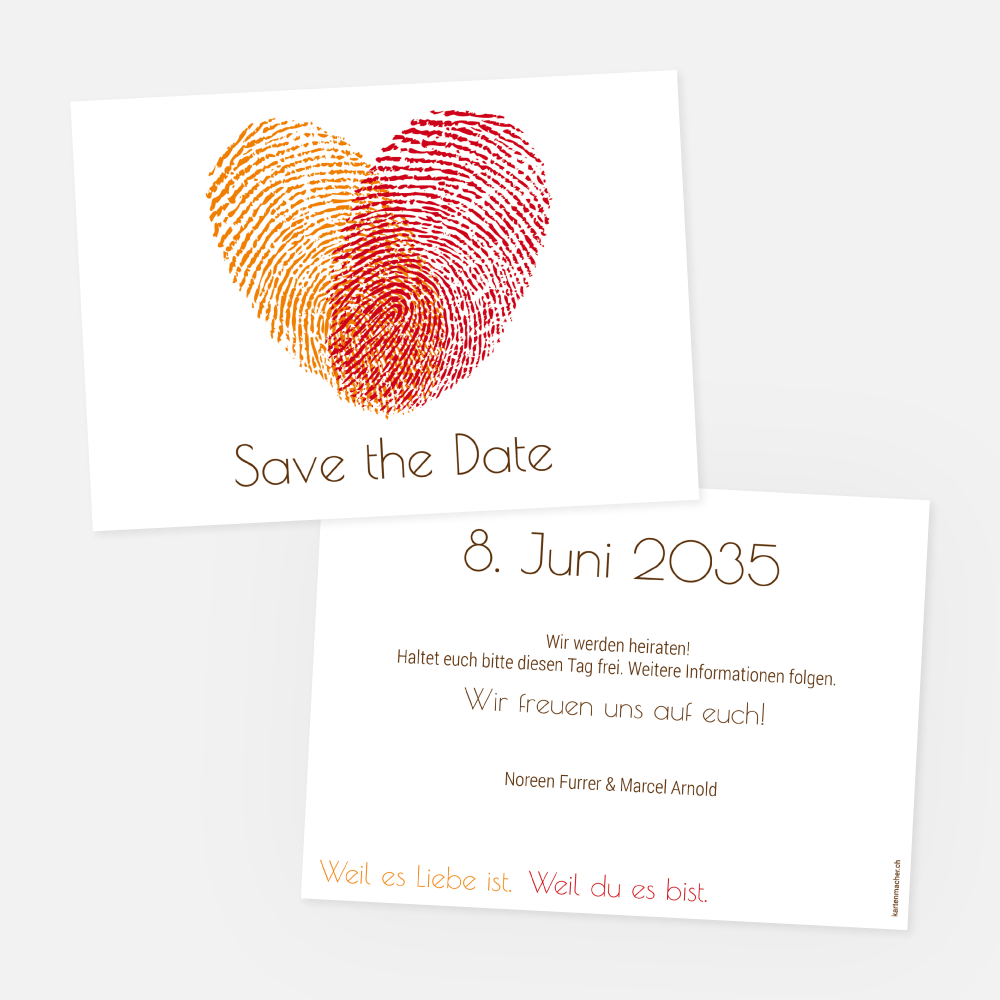 Save-the-Date Karte Noreen-Marcel