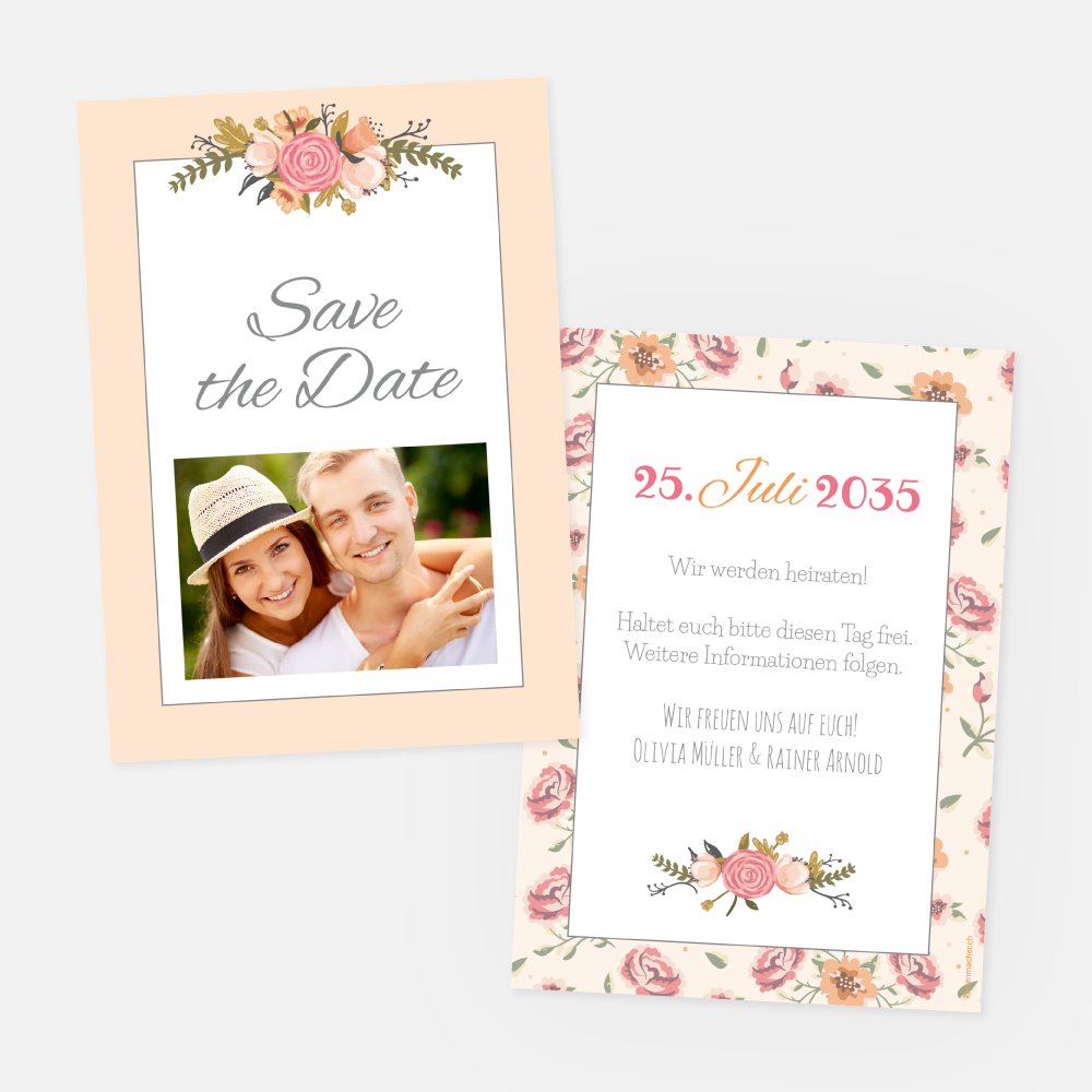 Save-the-Date Karte Olivia-Rainer