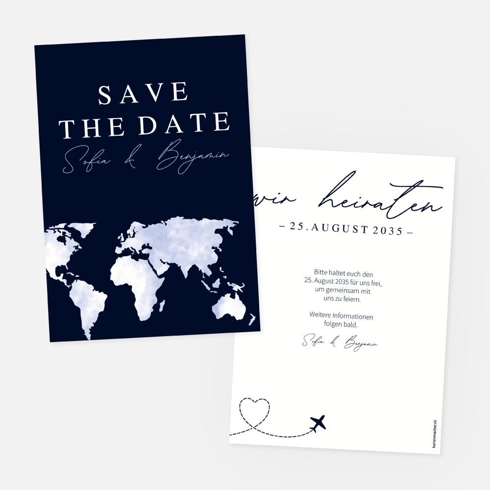 Save-the-Date Karte Sofia-Benjamin