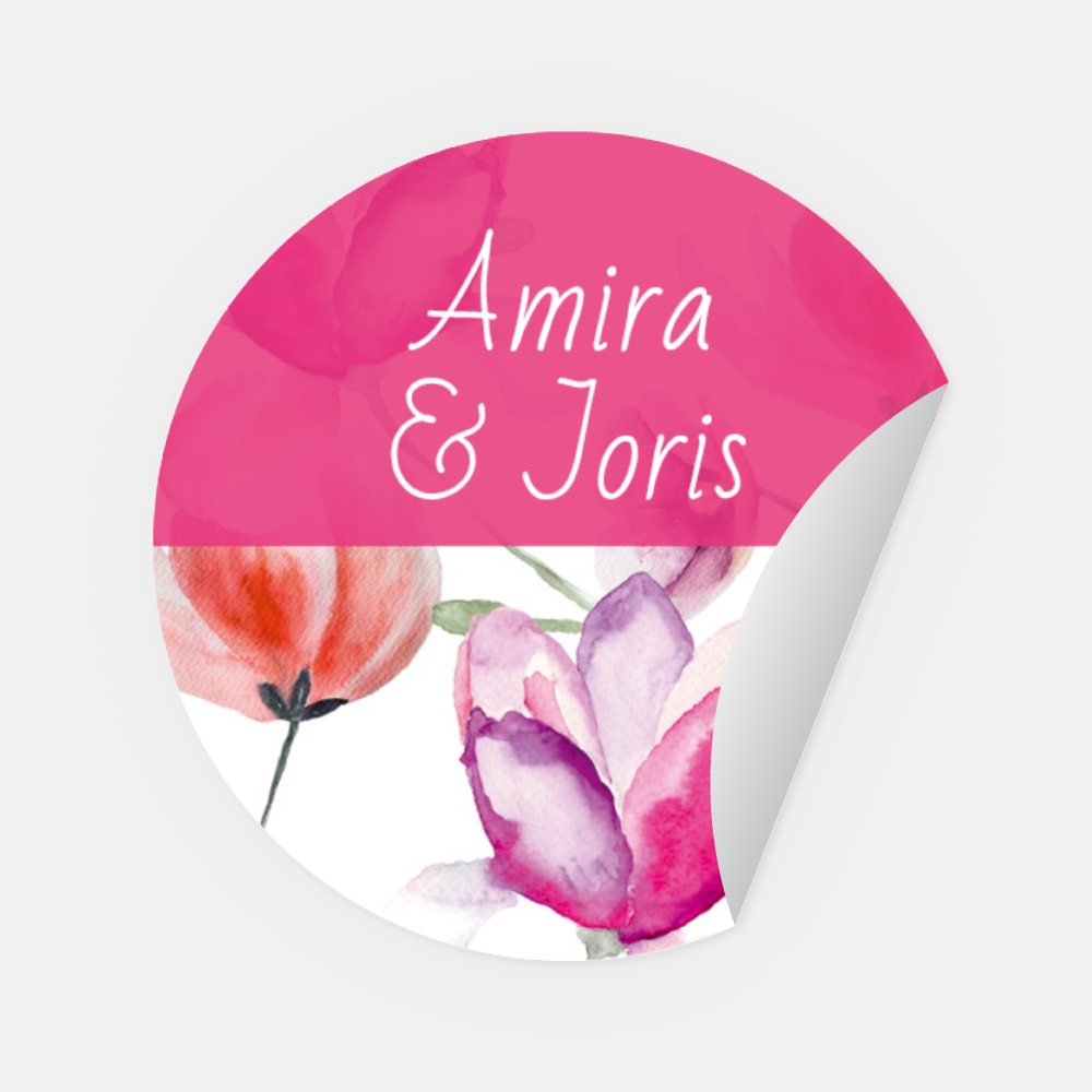 Sticker Amira-Joris rund 45 mm