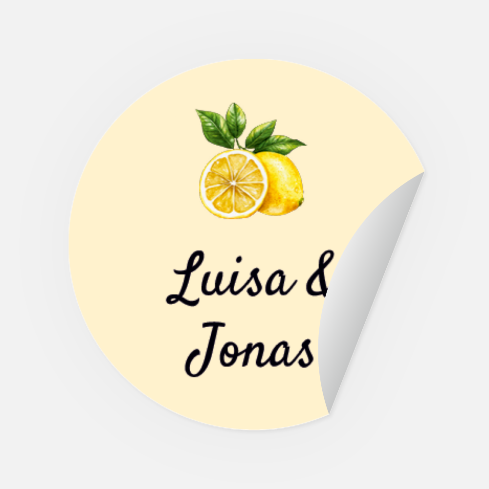 Sticker Luisa-Jonas rund 30 mm