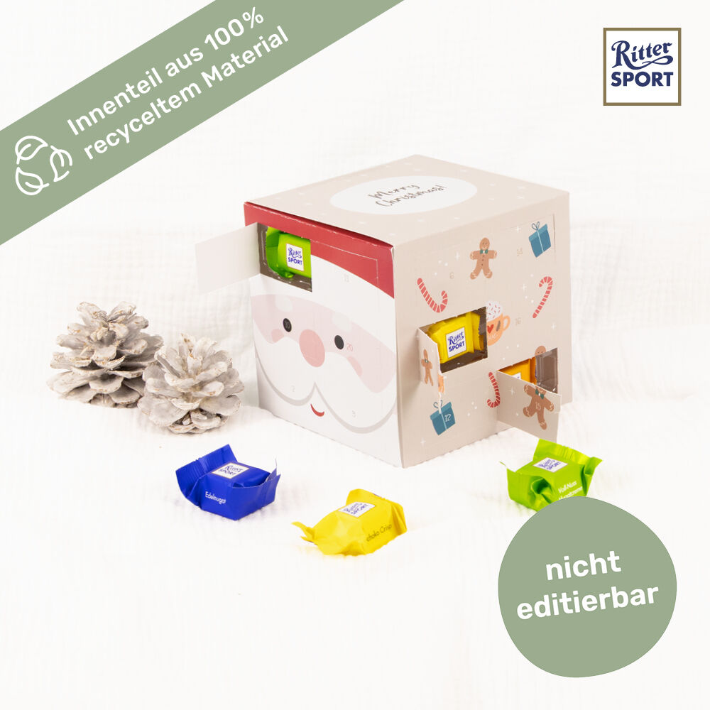 Adventskalender Ritter Sport Cube Santa Clause