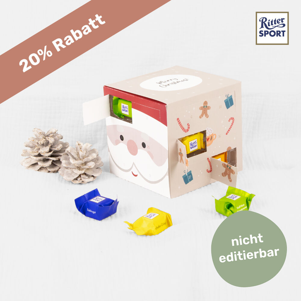 Adventskalender Ritter Sport Cube Santa Clause