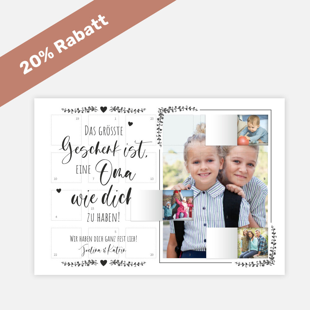 Foto-Adventskalender beste Oma