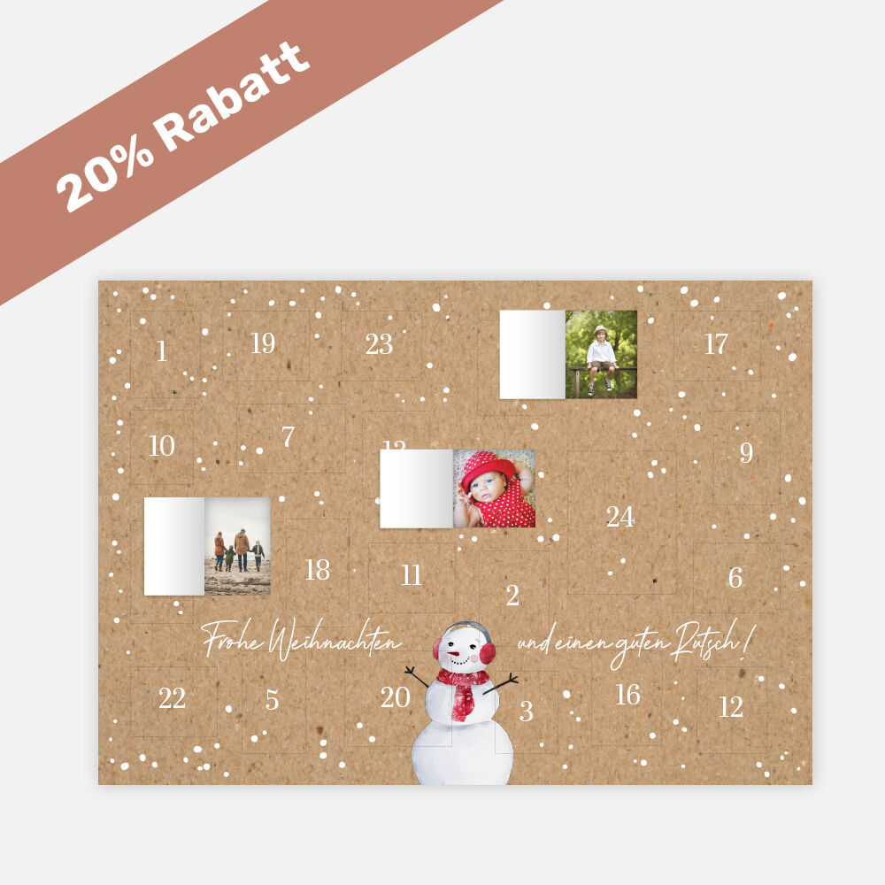Foto-Adventskalender Schneemann