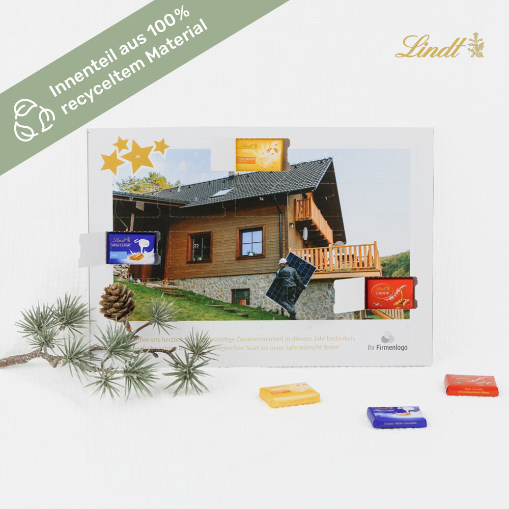 Tisch-Adventskalender Lindt Exklusiv Danke