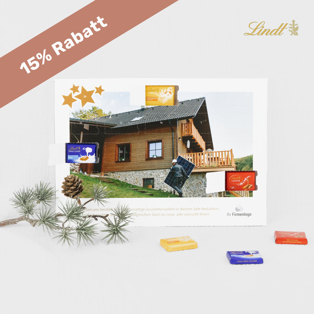 Tisch-Adventskalender Lindt Exklusiv Danke