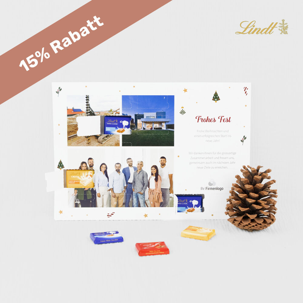 Tisch-Adventskalender Lindt Exklusiv Kunden