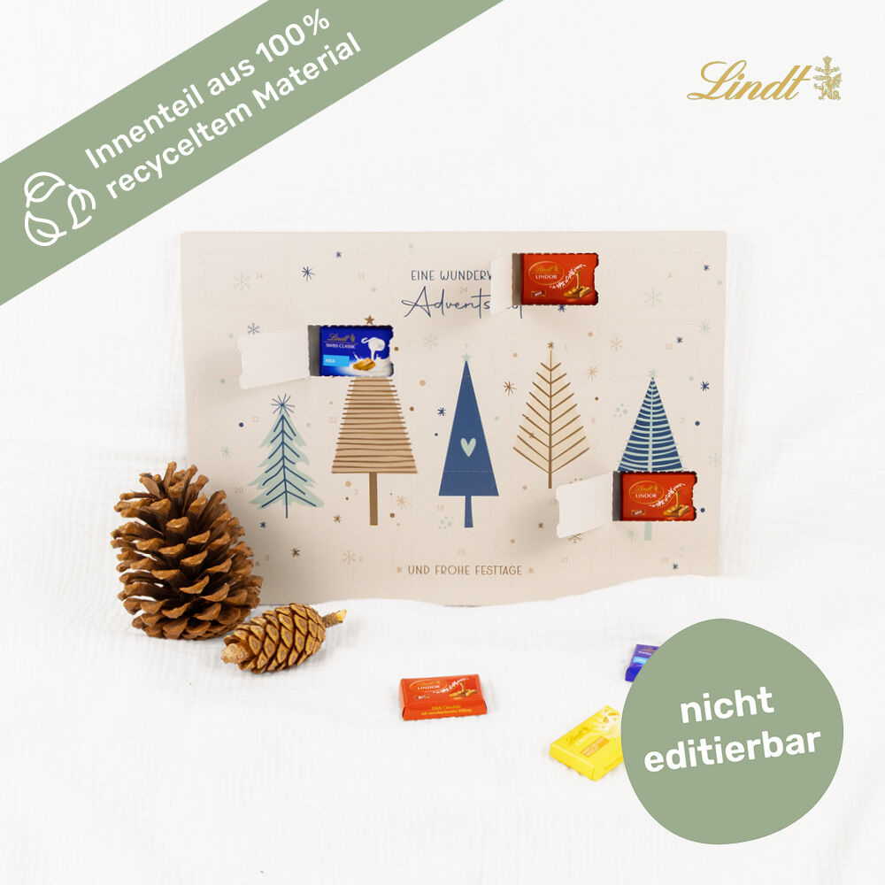 Tisch-Adventskalender Lindt Exklusiv Tannenwald