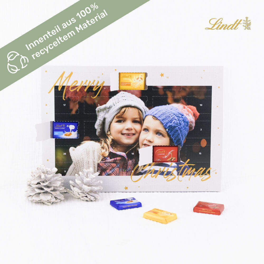 Tisch-Adventskalender Lindt Exklusiv Taupe