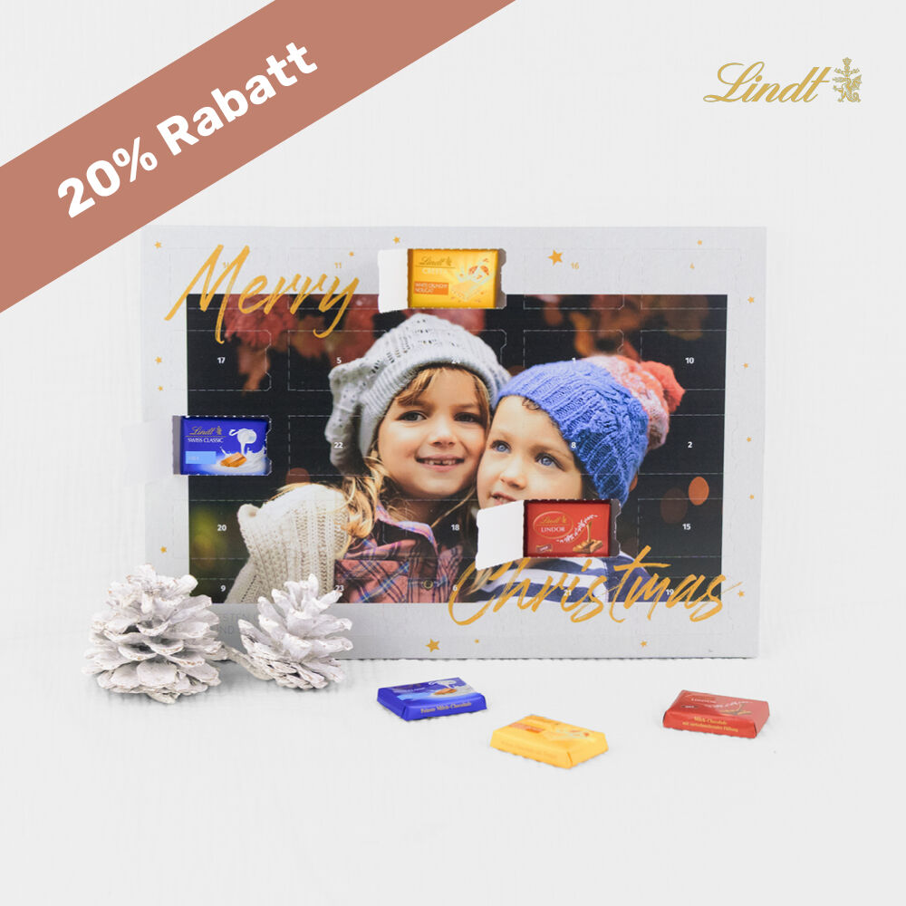 Tisch-Adventskalender Lindt Exklusiv Taupe