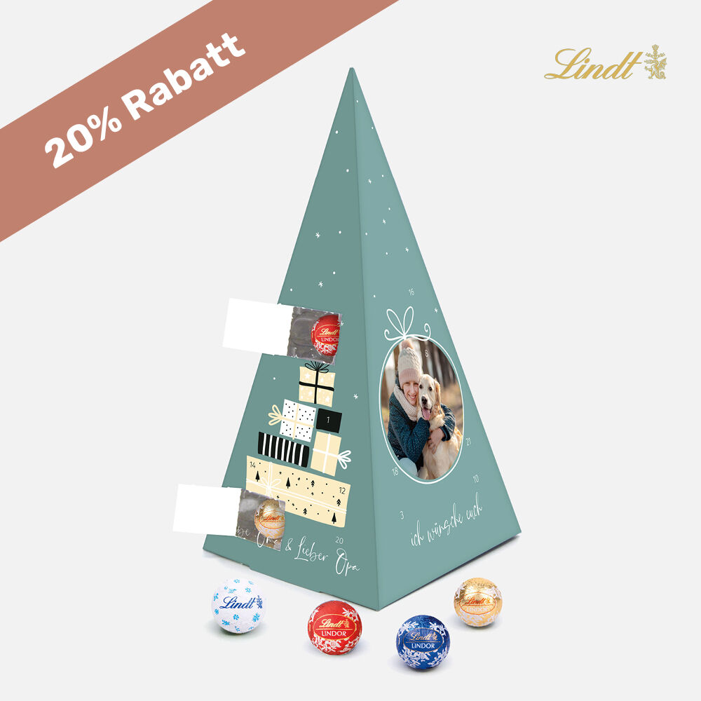 Adventskalender Lindt Pyramide Bescherung