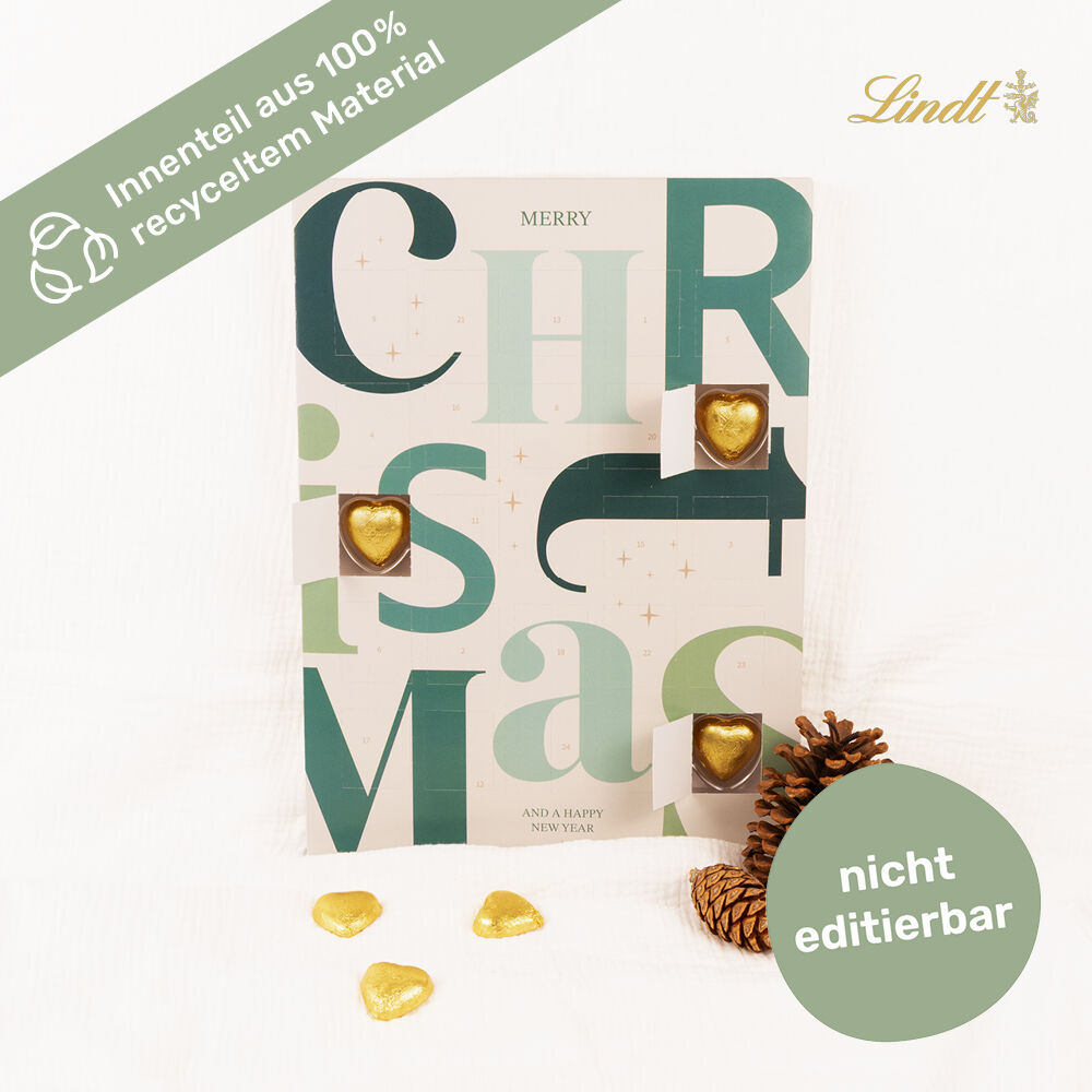 Adventskalender Typografie