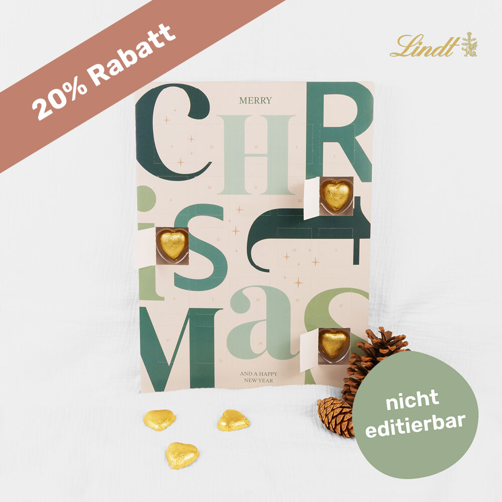 Adventskalender Typografie
