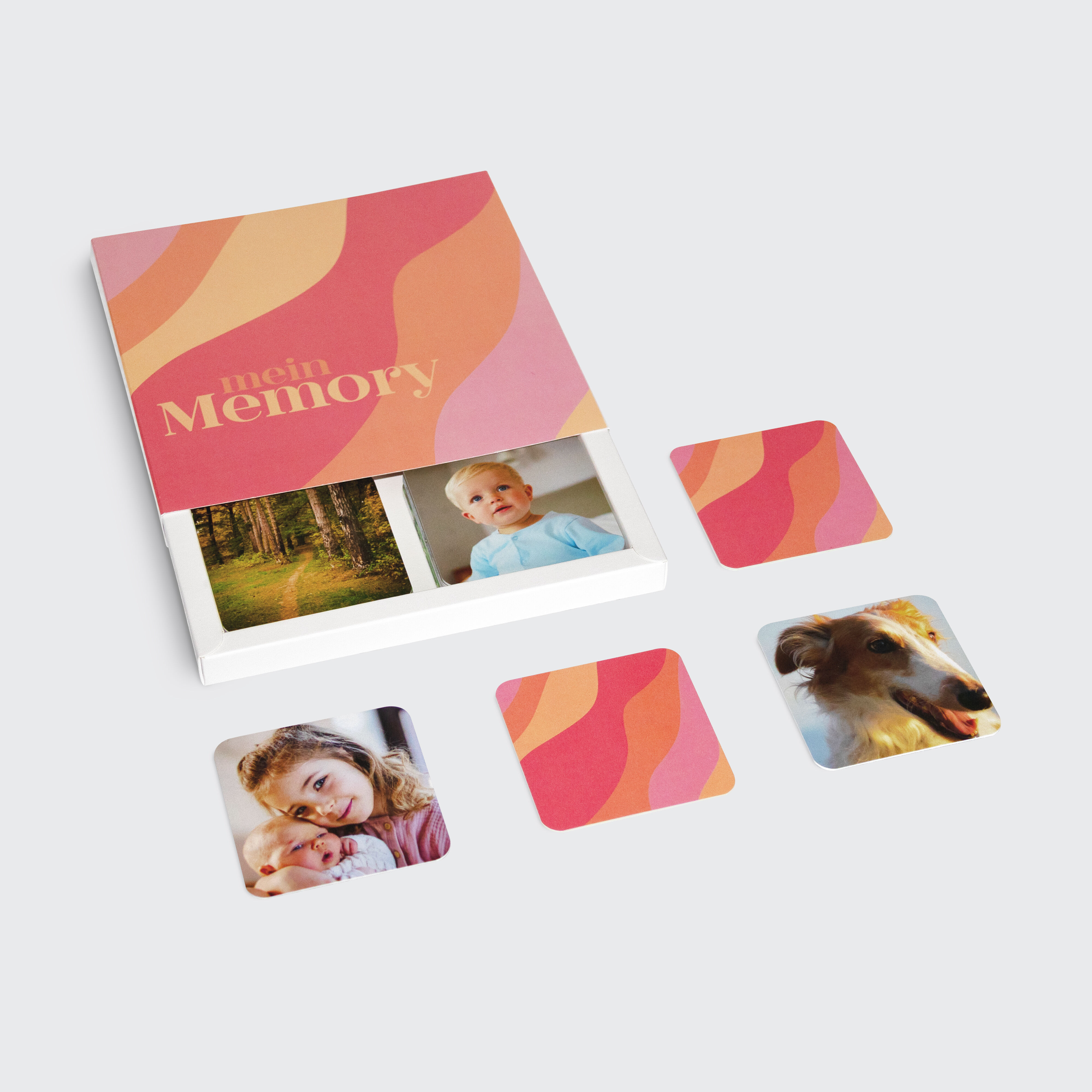 Spielkarten Memory Wellen