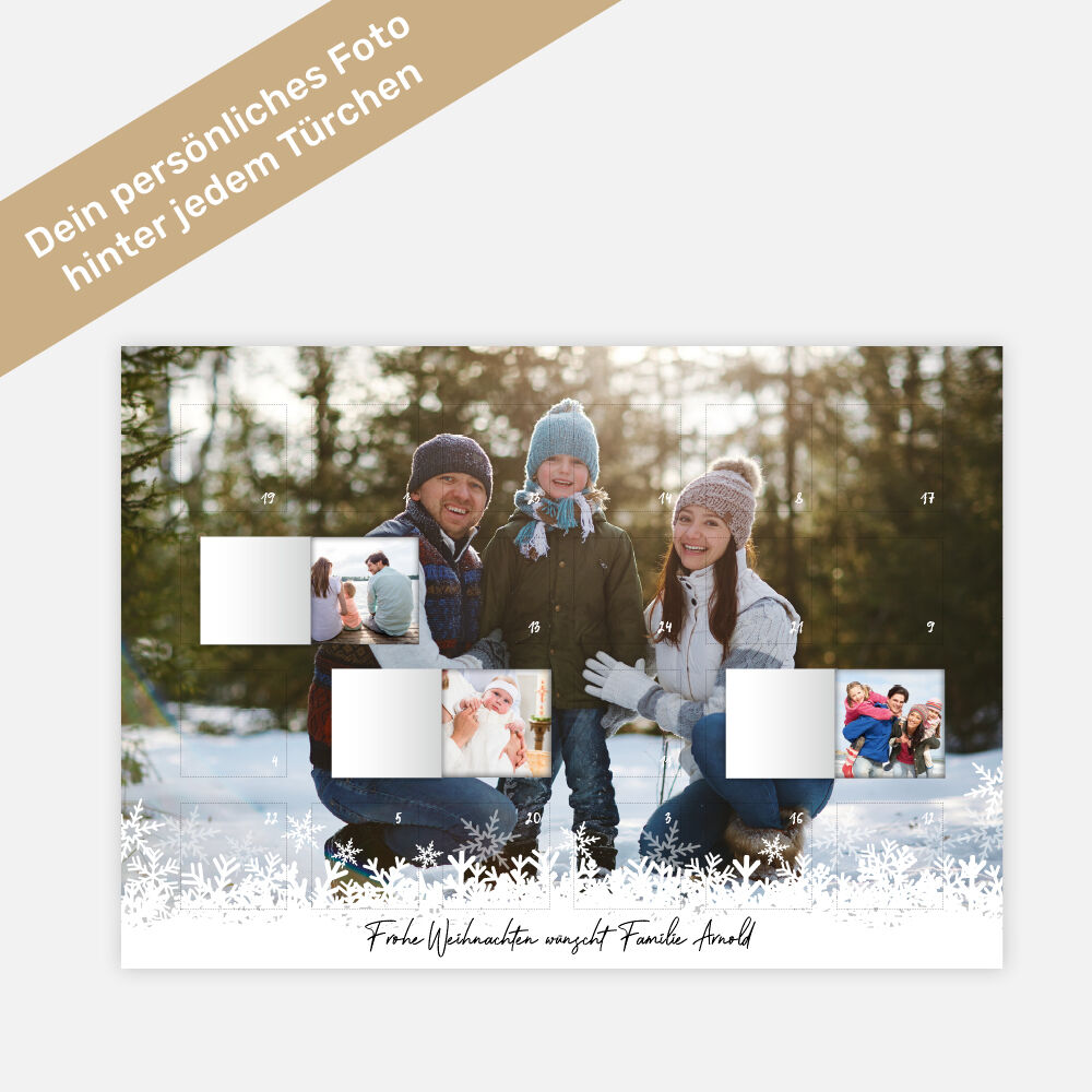 Foto-Adventskalender Snowflake