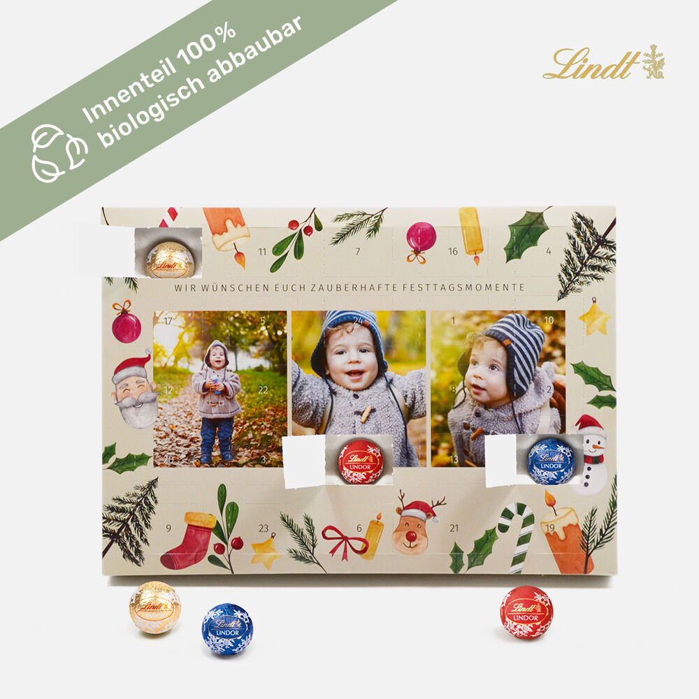 Tisch-Adventskalender Lindt Chlaus