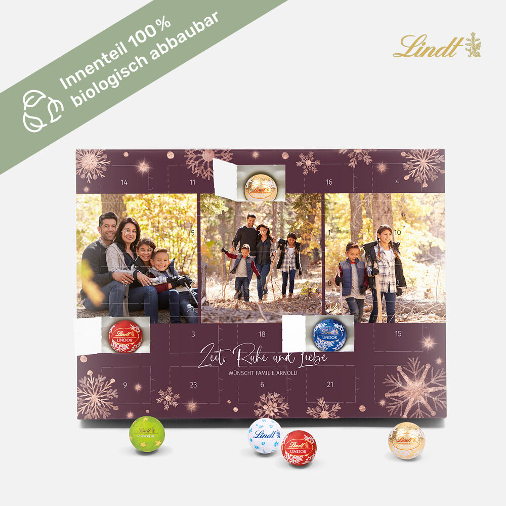 Tisch-Adventskalender Lindt Eisblume