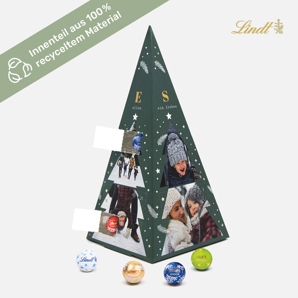 Adventskalender Lindt Pyramide Tannenbaum