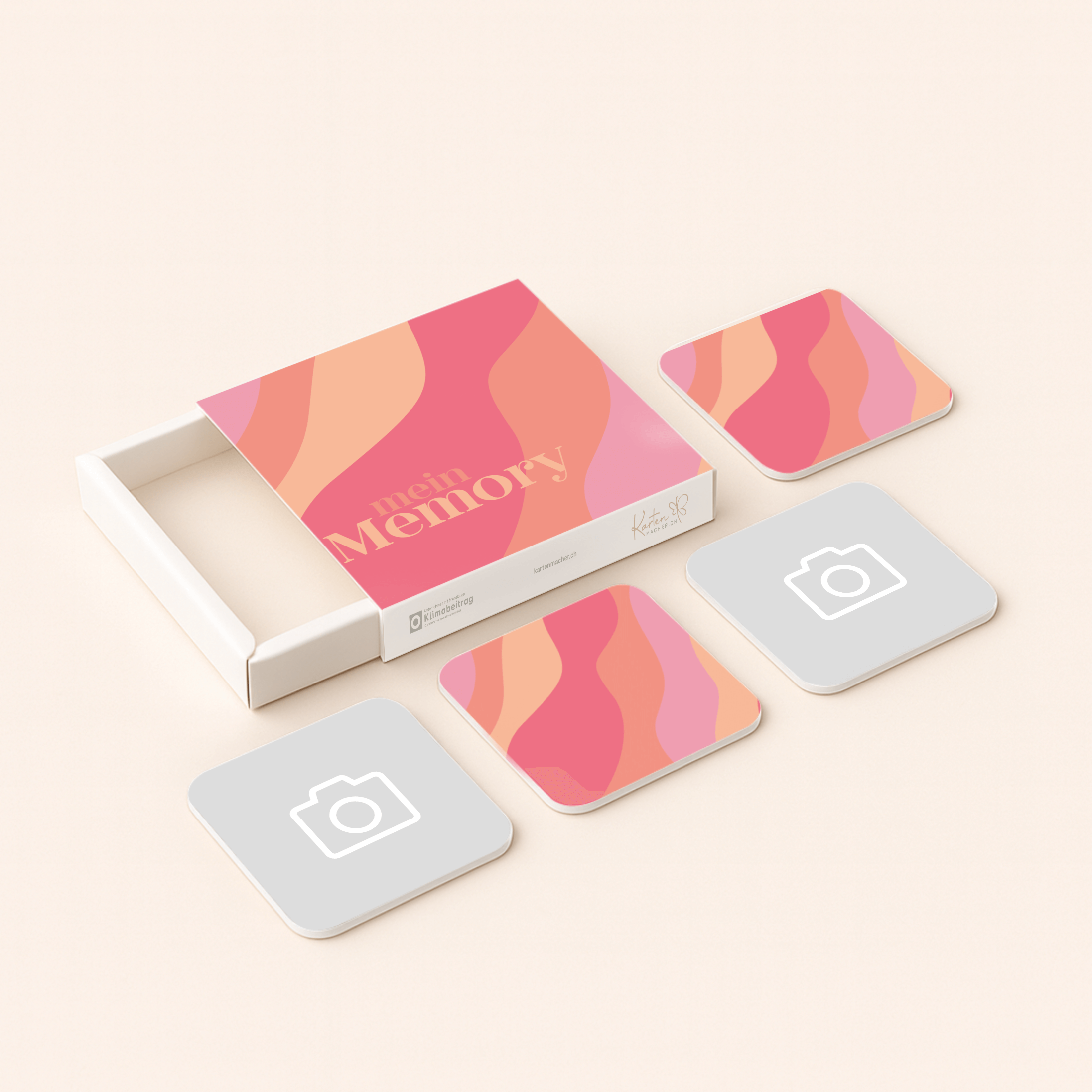 Spielkarten Memory Wellen